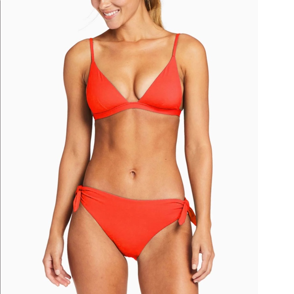 Vitamin A - Moss Top. Color: poppy (bright red). Size XS. Brand new with tags